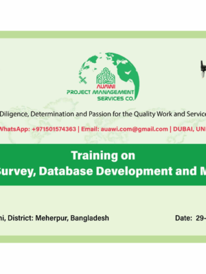 AUAWI Training on Drone Survey, Database Development and Mapping